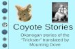Coyote Stories Okanogan stories of the “Trickster” translated by Mourning Dove.
