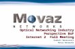 Optical Networking Industry Perspective BoF Internet 2 Fall Meeting Zouheir Mansourati Movaz Networks.