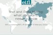 Www.bl.uk 1 Text and Data Mining: what librarians need to know EIFL-Licensing/EIFL-IP webinar, 6 February 2014.