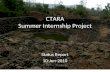 CTARA Summer Internship Project Status Report 10-Jun-2010.