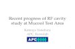 Recent progress of RF cavity study at Mucool Test Area Katsuya Yonehara APC, Fermilab 1.