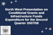 North West Presentation on Conditional Grants and Infrastructure Funds Expenditure for the Second Quarter 2007/08.