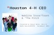 WebSite Store Front & “The Pitch” Presented by Sheryl Nolen, CEA 4-H WebEx Houston4HCEO5 November9, 2015.