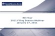 REI Tour 2011 Filing Season Webinar January 27, 2011.