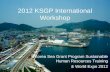 2012 KSGP International Workshop Korea Sea Grant Program Sustainable Human Resources Training & World Expo 2012.