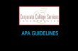APA GUIDELINES. General Format All submitted work, homework and final papers, is typed, double- spaced on standard paper (8.5”x11”) with 1” margins on.