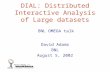 David Adams ATLAS DIAL: Distributed Interactive Analysis of Large datasets David Adams BNL August 5, 2002 BNL OMEGA talk.