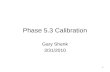 1 Phase 5.3 Calibration Gary Shenk 3/31/2010. 2 Calibration Method Calibration method largely unchanged for several years –P5.1 – 8/2008 - first automated.