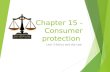 Chapter 15 - Consumer protection Unit 3 Ethics and the Law.