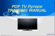 PDP TV Pyrope TRAINING MANUAL PDP TV Pyrope TRAINING MANUAL.