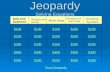 Jeopardy Solving Equations Add and Subtract Multiply and Divide Multi-Step Variables on each side Grouping Symbols $100 $200 $300 $400 $500 $100 $200.