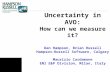 Uncertainty in AVO: How can we measure it? Dan Hampson, Brian Russell Hampson-Russell Software, Calgary Maurizio Cardamone ENI E&P Division, Milan, Italy.
