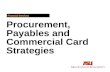 Procurement, Payables and Commercial Card Strategies Financial Services.