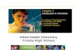 Allied Health Chemistry Crosby High School Chapter 1 Introduction to Chemistry 1.1 A Story of Two Substances 1.2 Chemistry and Matter 1.3 Scientific Method.