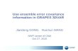 Use ensemble error covariance information in GRAPES 3DVAR Jiandong GONG, Ruichun WANG NWP center of CMA Oct 27, 2015.