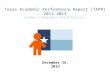 Texas Academic Performance Report (TAPR) 2012-2013 Lockhart Independent School District December 16. 2013.