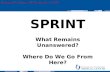 SPRINT What Remains Unanswered? Where Do We Go From Here? Embargoed Until 2 p.m. ET, Monday, Nov. 9, 2015.