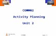 University of Sunderland CIFM02 Unit 2 COMM02 Activity Planning Unit 2.