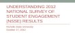 UNDERSTANDING 2012 NATIONAL SURVEY OF STUDENT ENGAGEMENT (NSSE) RESULTS Nicholls State University October 17, 2012.