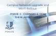Campus Network upgrade and Wi-Fi Rollout PHASE 3 - CHANGES & HOW THESE AFFECT USERS.