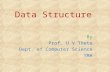 Data Structure By Prof. U V Thete Dept. of Computer Science YMA.