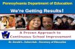Dr. Gerald L. Zahorchak - Secretary of Education Dr. Gerald L. Zahorchak - Secretary of Education Pennsylvania Department of Education We’re Getting Results.