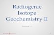 Radiogenic Isotope Geochemistry II Lecture 27. Beta Decay.