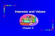 Interests and Values Chapter 8. What are your interests?