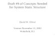 1 Draft #9 of Concepts Needed for System Static Structure David W. Oliver Version November 12, 2002 Wakefield, R.I.