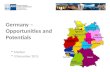 Germany – Opportunities and Potentials  Maribor  3 December 2015.