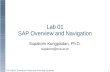 Lab 01 SAP Overview and Navigation Supakorn Kungpisdan, Ph.D. supakorn@mut.ac.th ITEC3612 Enterprise Resource Planning Systems1.