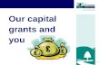 1 Our capital grants and you. 2 Capital grants How Where Why Who What When How Much.