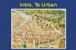 Intro. To Urban Geography. Definitions city: a multifunctional (residential and non) nucleated settlement with a central business district (CBD) town: