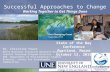 Successful Approaches to Change Working Together to Get Things Done Dr. Christine Feurt Wells National Estuarine Research Reserve Coastal Training Program.