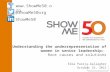 Understanding the underrepresentation of women in senior leadership: Root causes and solutions Elba Pareja-Gallagher October 16, 2015 @ShowMe50org ShowMe50.