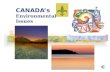 CANADA’s Environmental Issues Environmental Issues Acid Rain Pollution of Great Lakes Extraction and use of Natural resources on Canadian Shield Timber.
