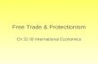 Free Trade & Protectionism Ch 22 IB International Economics.