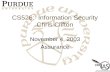 CS526: Information Security Chris Clifton November 4, 2003 Assurance.