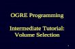 1 OGRE Programming Intermediate Tutorial: Volume Selection.