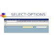 SELECT-OPTIONS. SELECT-OPTIONS Syntax TABLES customers. SELECT-OPTIONS id FOR customers-id. START-OF-SELECTION.