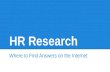 HR Research Where to Find Answers on the Internet.