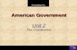Presentation Pro American Government Unit 2 The Constitution.