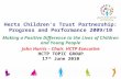 Herts Children’s Trust Partnership: Progress and Performance 2009/10 Making a Positive Difference to the Lives of Children and Young People John Harris.