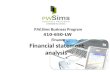 Financial statement analysis P.W.Sims Business Program 410-650-LW Finance.