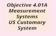 Objective 4.01A Measurement Systems US Customary System.