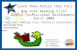 Catch Them Before They Fall New York Reading First DIBELS Professional Development April 2004 Eastern Regional Reading First Technical Assistance Center.