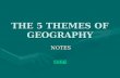 THE 5 THEMES OF GEOGRAPHY NOTES NOTES song. Notebook- foldable Stop Here! Cut on the dotted lines.