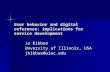 User behavior and digital reference: implications for service development Jo Kibbee Unversity of Illinois, USA jkibbee@uiuc.edu.