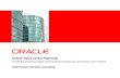 Oracle Value Chain Planning Enables leading edge and transformational business processes SCM Product Solution Consulting.