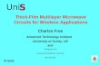 Uni S  UniS Thick-Film Multilayer Microwave Circuits for Wireless Applications Charles Free Advanced Technology Institute University of Surrey, UK and.